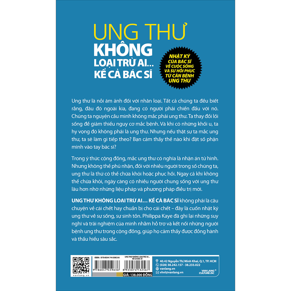 Ung Thư Không Loại Trừ Ai …Kể Cả Bác Sĩ