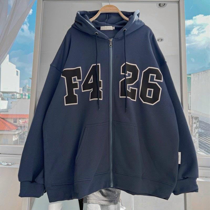 Áo Khoác Hoodie Nữ F426 Kiểu Zip Kéo Phối Nón Đa Năng Cách Nhiệt Vải Nỉ Cao Cấp Mềm Mịn Phong Cách Cá Tính Hot Trend Mới