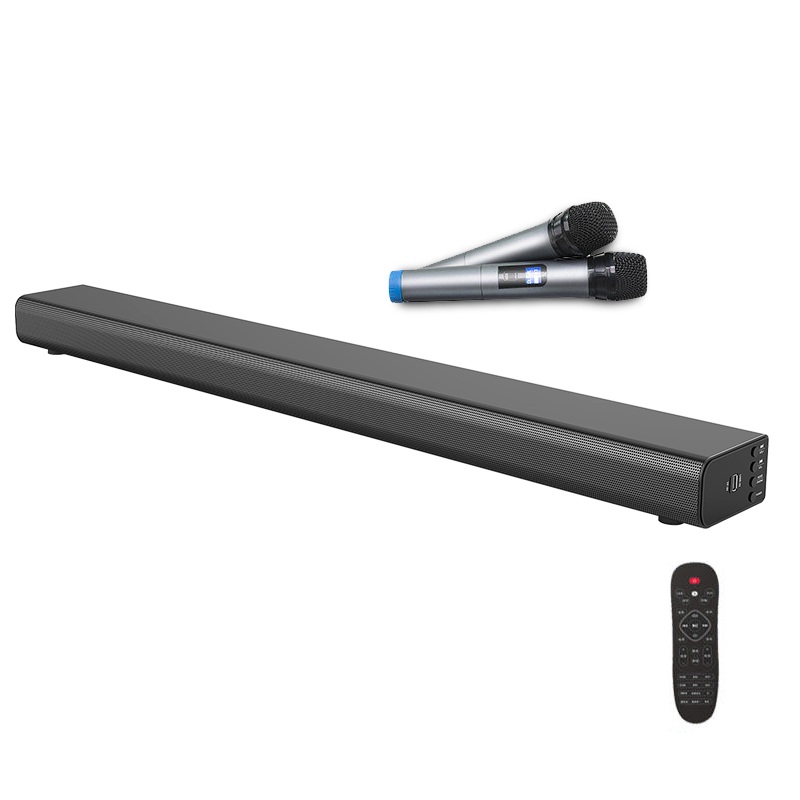 Bộ Sản Phẩm Hát Karaoke Gia Đình Loa Soundbar 5.1 Bluetooth A5 Tặng Kèm 2 Micro Không Dây Cao Cấp