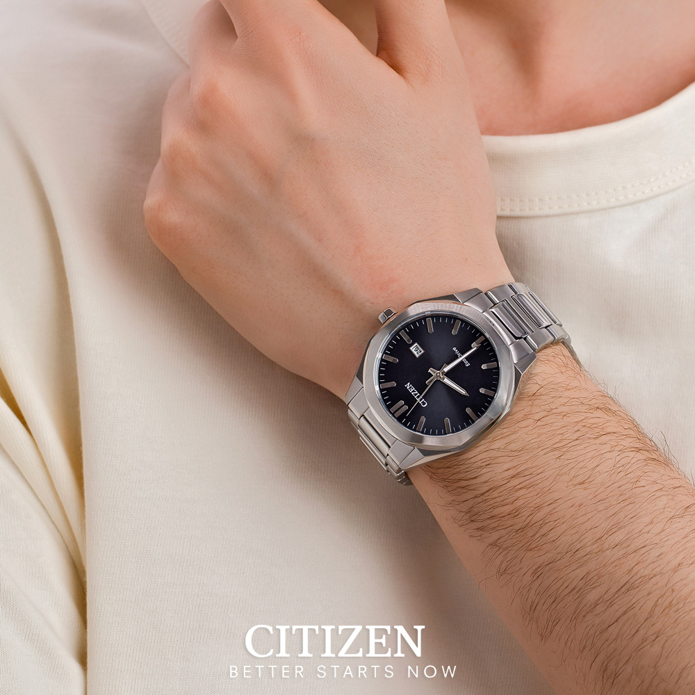 Đồng Hồ Nam Citizen Eco-Drive Dây Thép Không Gỉ BM7600-81E - Mặt Đen (41mm)