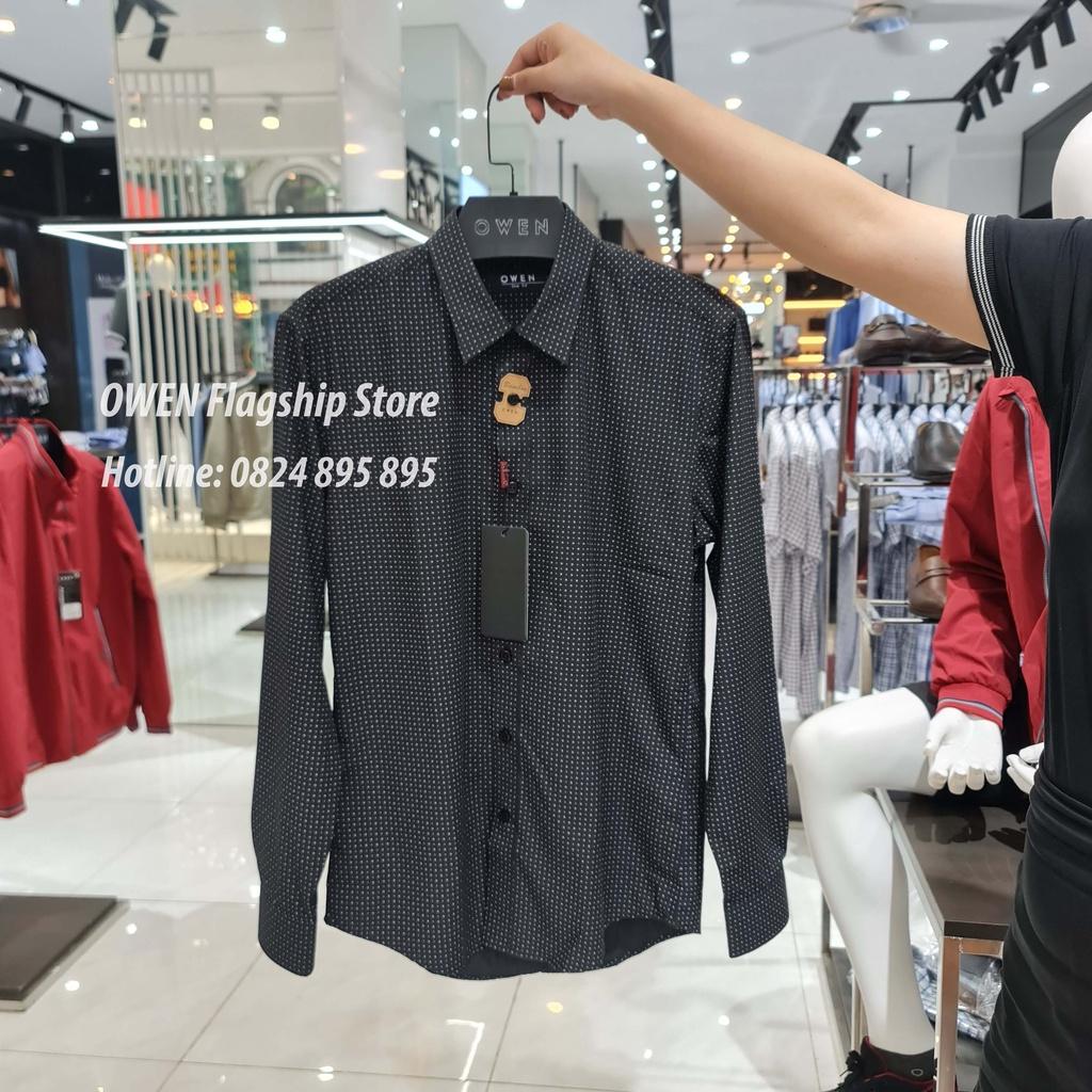 OWEN - Áo sơ mi nam dài tay dáng SLIMFIT sợi Tre - Mã AS61002D