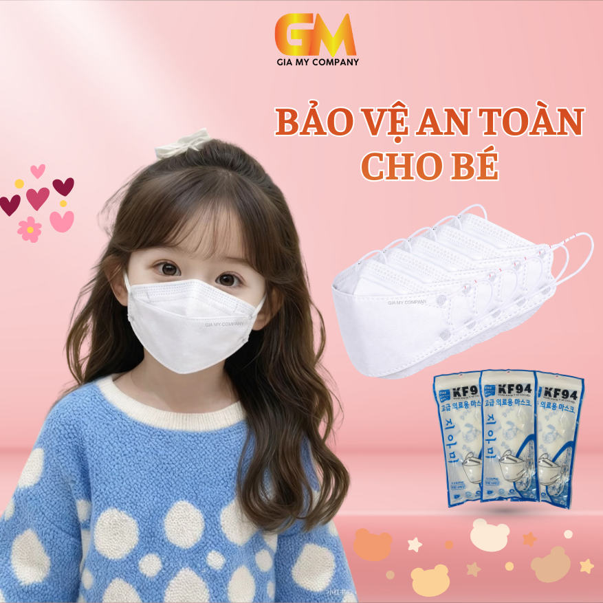 Combo 300 chiếc Khẩu trang 4D bé, họa tiết dễ thương, form ôm mặt, bảo vệ bé tối ưu