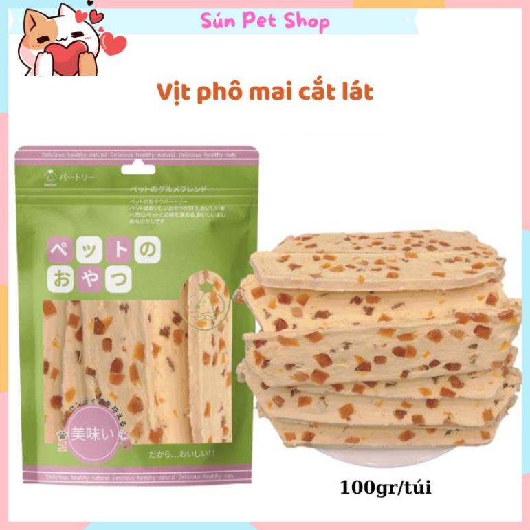 Bánh thưởng phô mai béo ngậy, giàu dinh dưỡng cho thú cưng (Snack cho chó mèo nhiều vị)