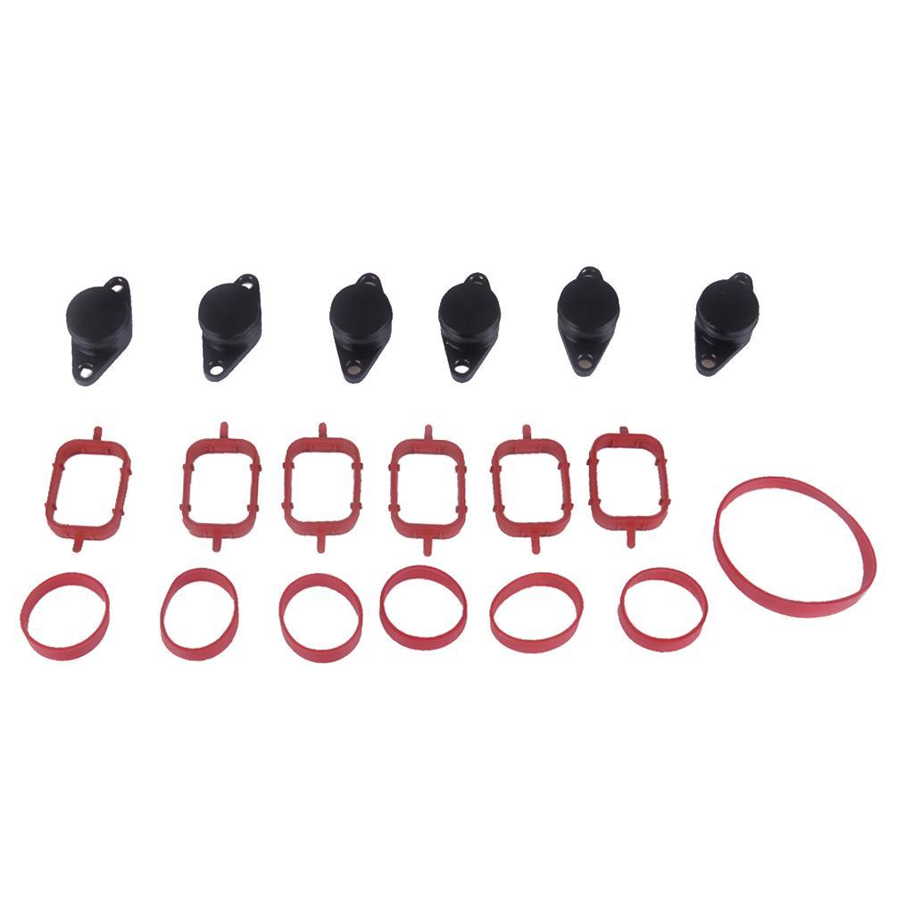 6 Pieces 33mm Diesel Swirl Flap Bungs Gaskets Kit For BMW E60/E61 E90 E91