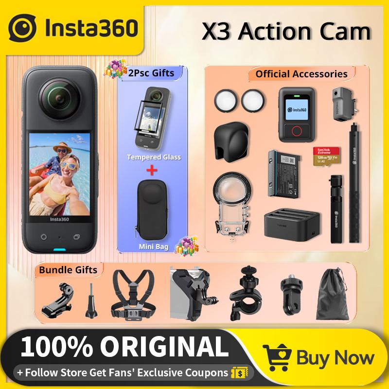 Insta360 X3 Camera Hành Động 360 Insta 360 X3 Video 5.7K Pin 1800mAh Chống Thấm Nước Ổn Định FlowState Insta360 X3