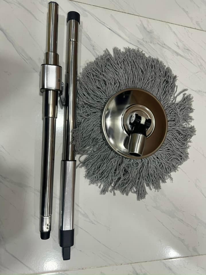 CÂY LAU NHÀ TRỢ LỰC FULL INOX, CÂY LAU NHÀ CAO CẤP SIÊU BỀN