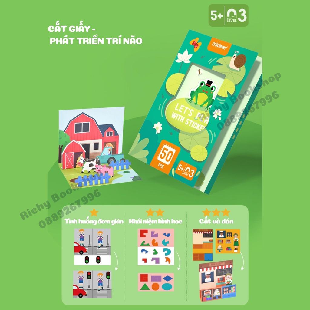 Đồ Chơi Cắt Dán Thủ Công - Mideer Let's Play With Stickers Cho Bé Phát Triển Trí Tuệ