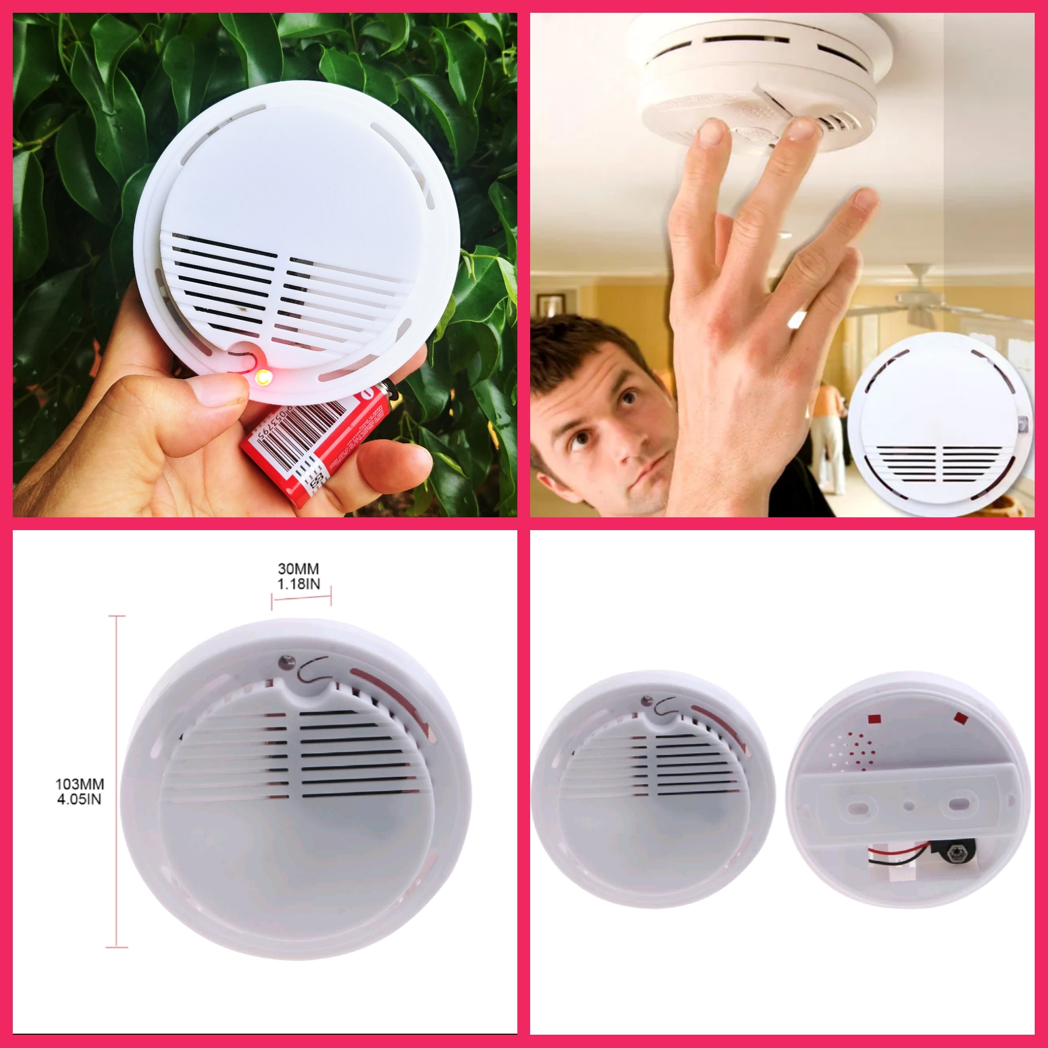 1 MÁY BÁO ĐỘNG KHI CÓ KHÓI CHÁY SẨY RA BÁO ĐỘNG AN TOÀN HÀNG LOẠI TỐT