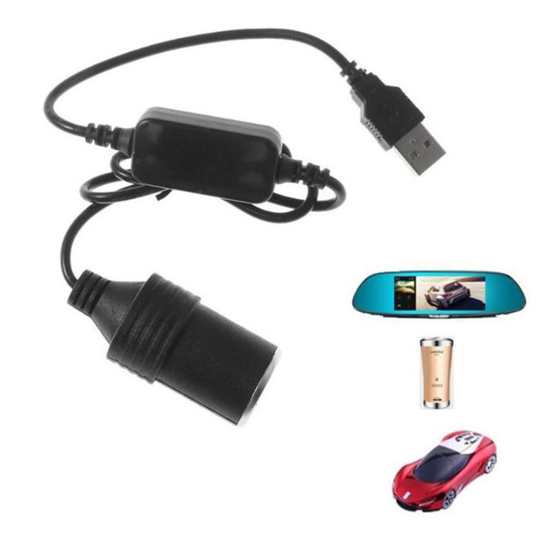 5V sang 12V, Cáp Chuyển 5V Sang 12V.Đầu Vào Là Cổng USB, Đầu Ra Là Cổng Tẩu
