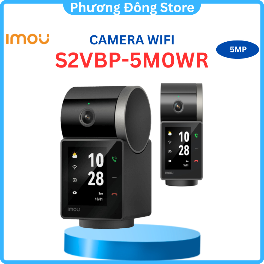 Camera Wifi iMOU IPC-S2VBP-5M0WR REX VT Pro 5MP [Gọi Video 2 Chiều, Tích hợp pin 2000mAh] - Hàng chính hãng