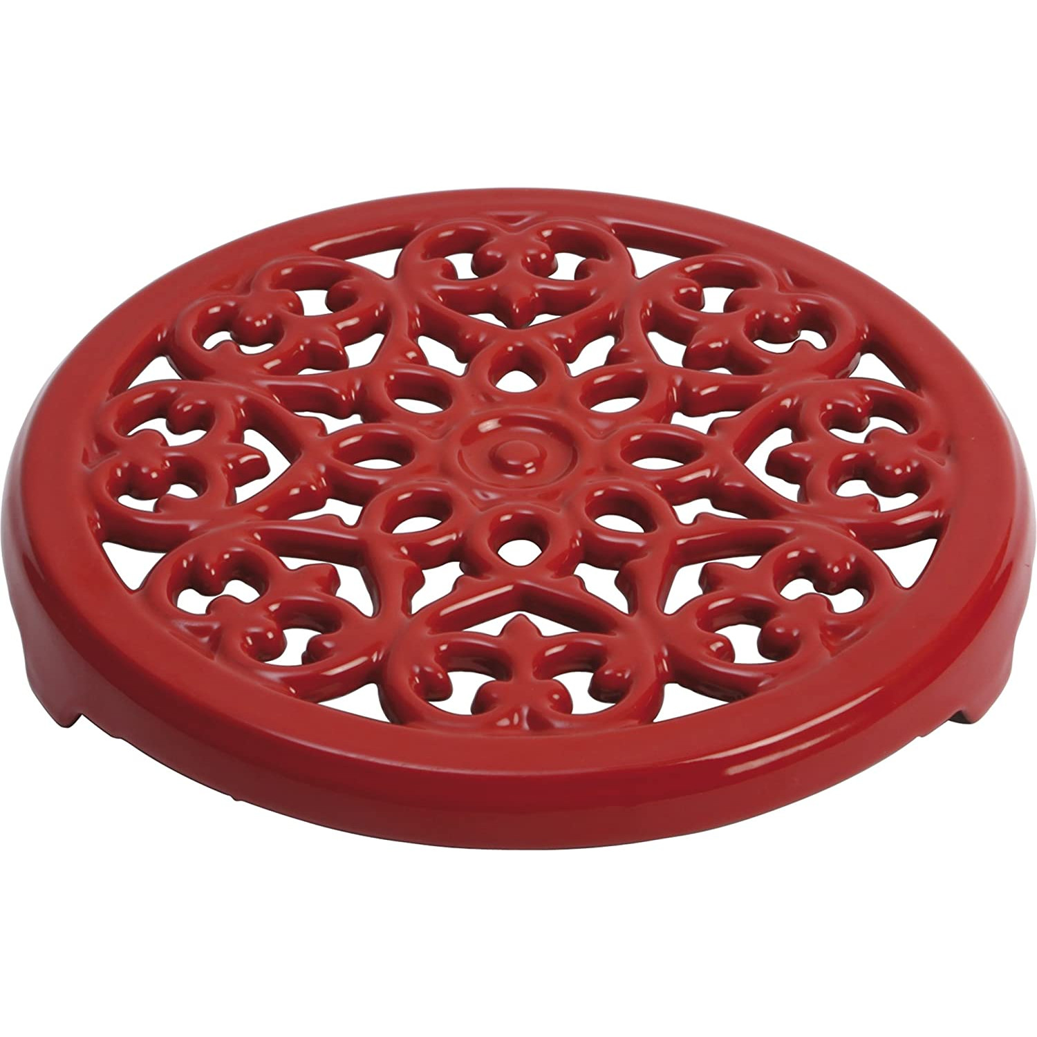 Staub – Lót nồi Lily màu đỏ cherry – 23cm