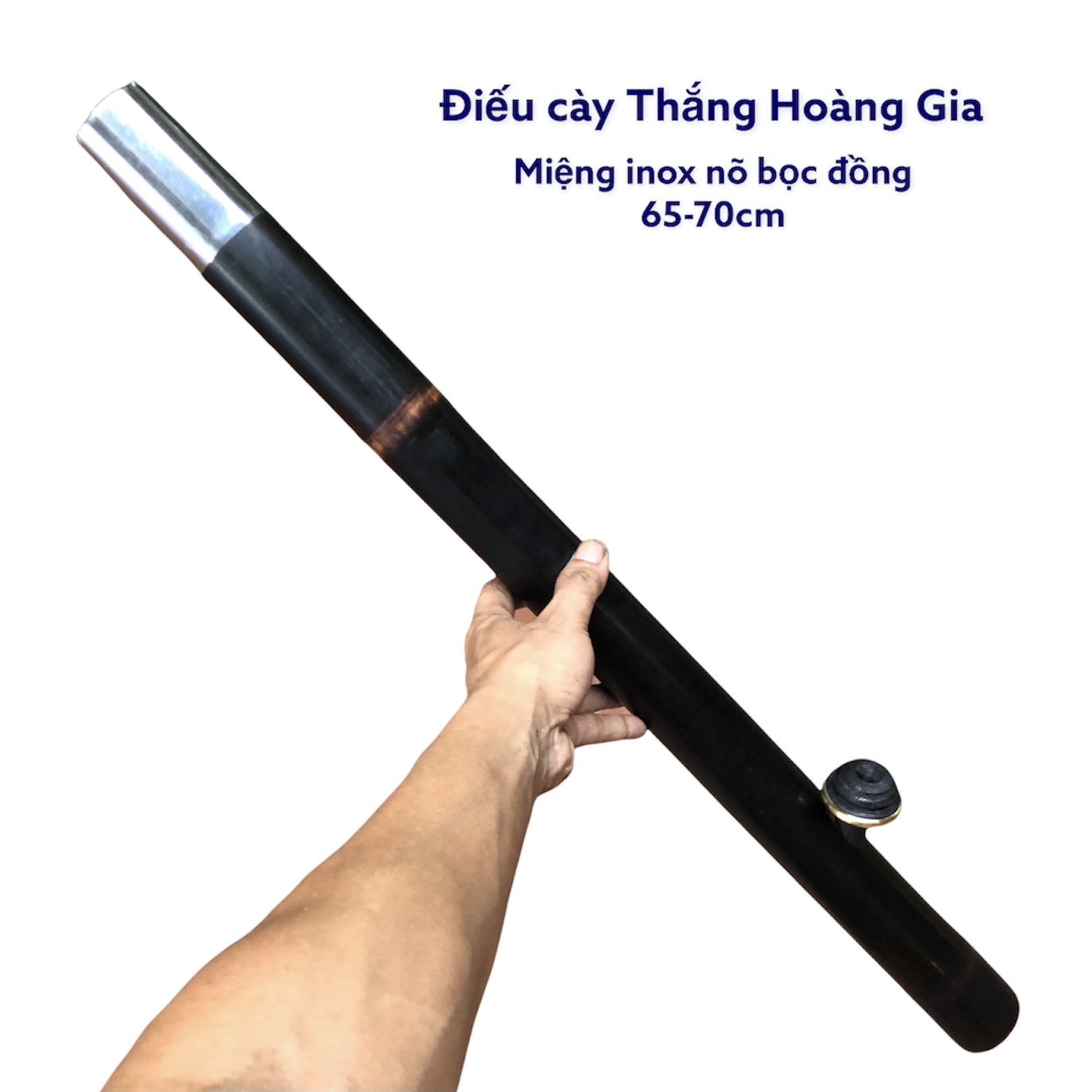 Điếu cày trúc đan mây 4 vòng 65-70cm