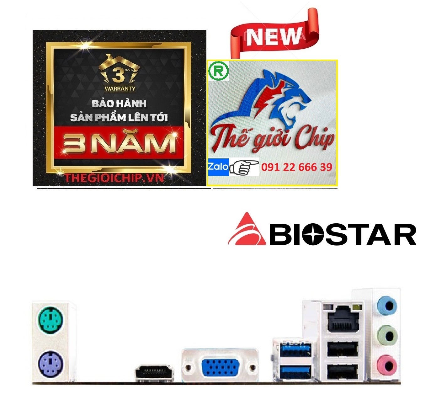 Bo Mạch Chủ (Mainboard) Biostar H81MHV3 - HÀNG CHÍNH HÃNG