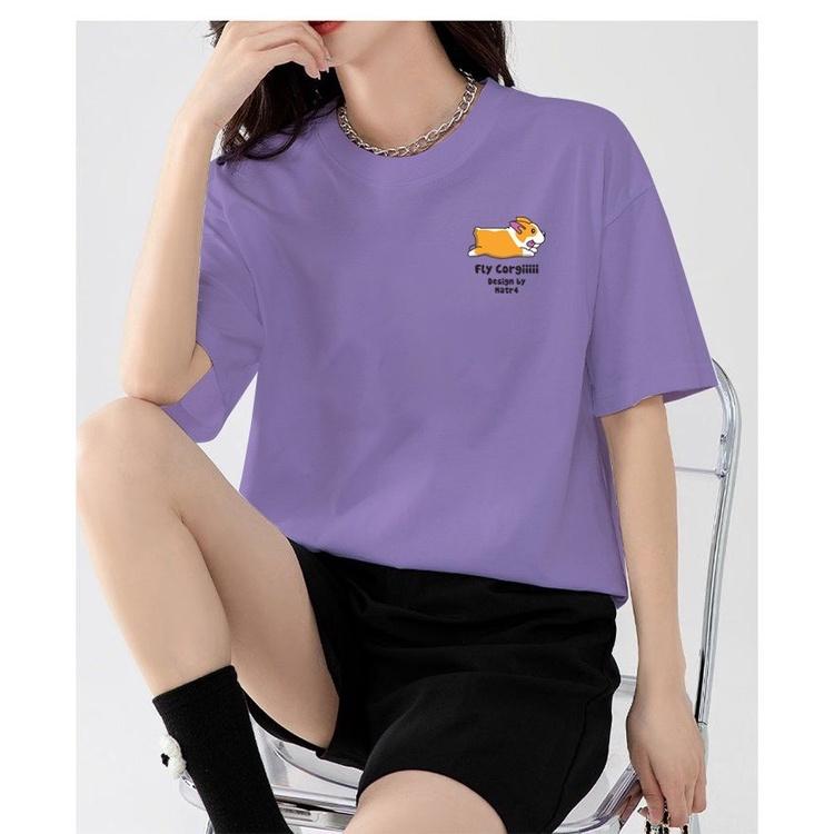 Áo Thun Tay Ngắn Dáng Rộng Phong Cách Hàn QuốcMới 2022 T047 Freesize (Dưới 60kg)