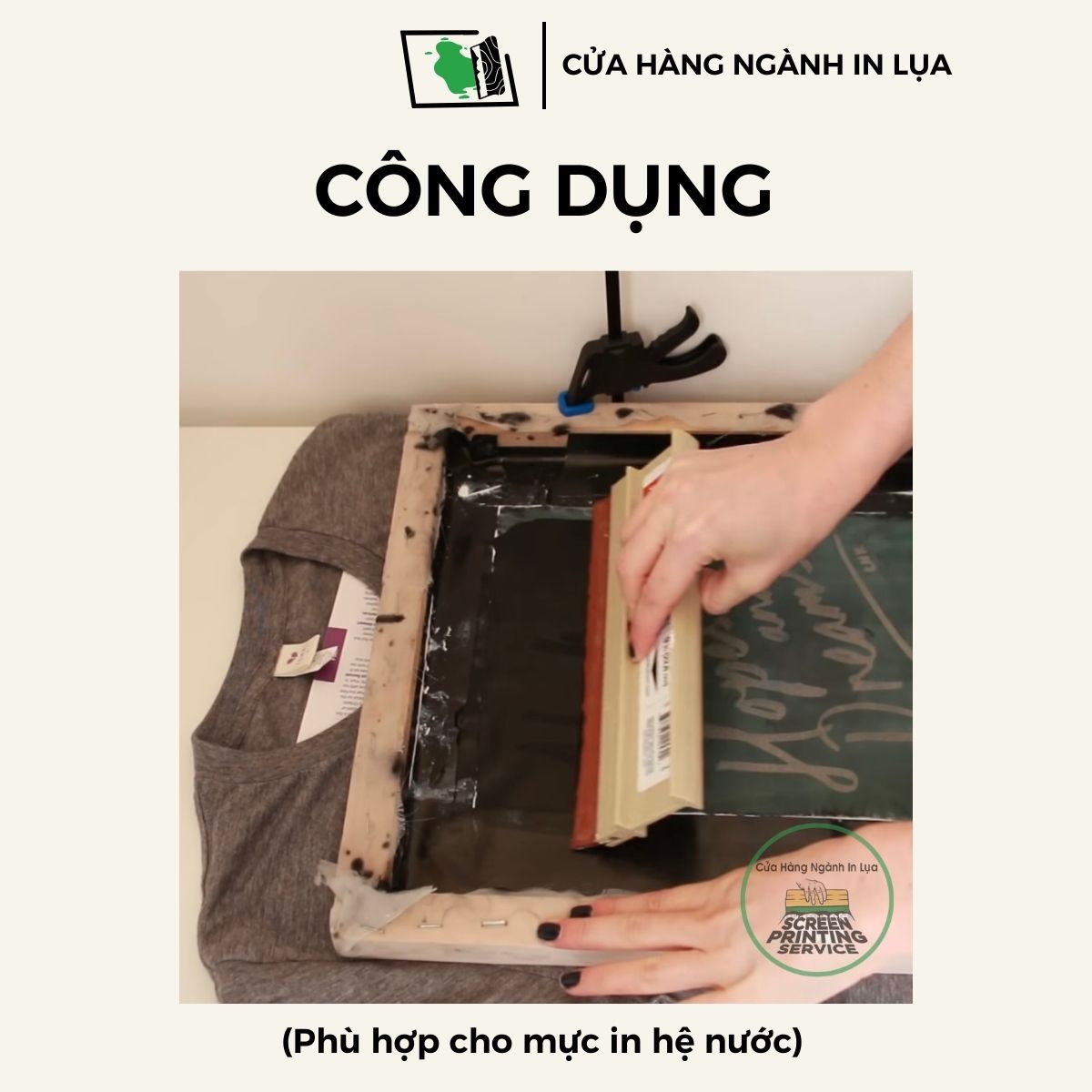 Dao gạt mực in lụa dày 7mm, độ cứng 70A