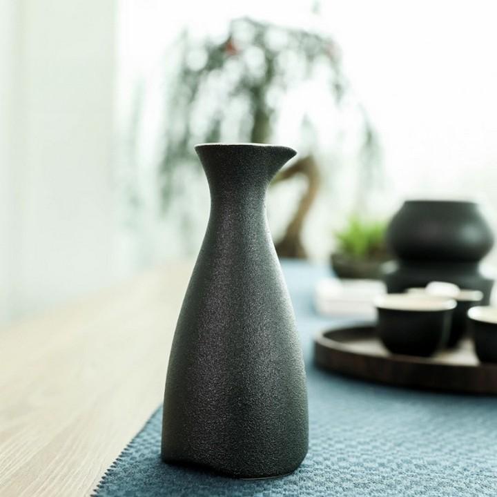 Bộ 7 Chi Tiết Uống Sake Hâm Nóng Tại Bàn Yumi-Zen Ceramics Cao Cấp - Riki Shop
