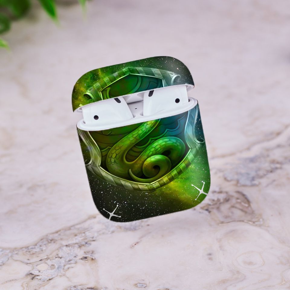 Miếng dán skin chống bẩn cho tai nghe AirPods in hình Harry Potter - hrp003 (bản không dây 1 và 2)