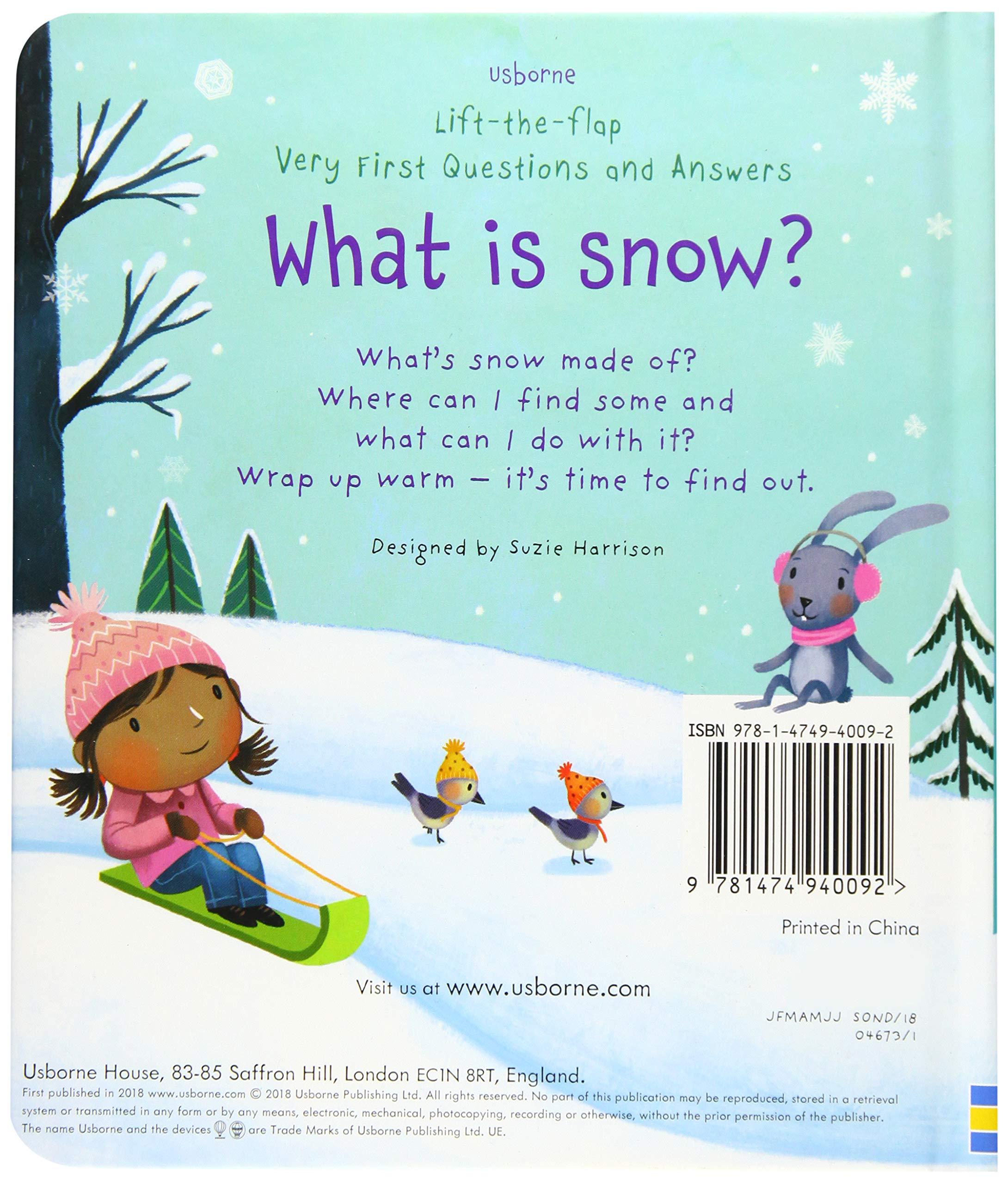 Lift-The-Flap Very First Questions And Answers: What Is Snow?