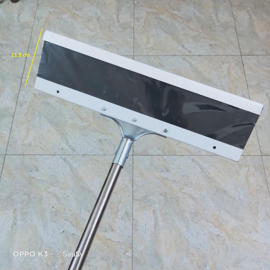 Cây chổi Cào, Gạt nước sàn nhà - lau kính Bản to cán Inox thẳng - dài 140cm