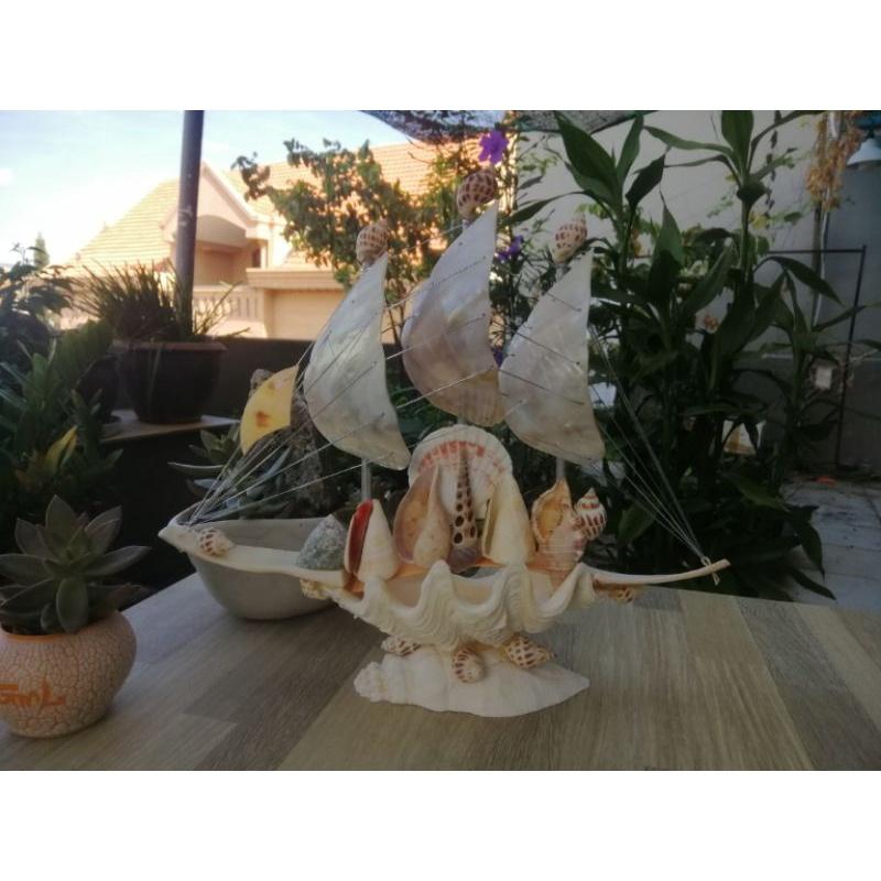 THUYỀN ỐC.THUYỀN BUỒN ỐC HANDMADE BIỂU TRƯNG CỦA SỰ MAY MẮN