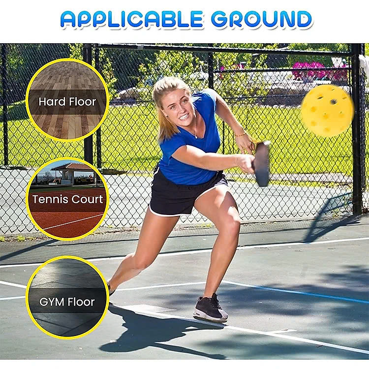 Bóng Pickleball (3 Bóng) 40 Lỗ Siêu Bền Dùng Luyện Tập Ngoài Trời Hàng Loại Sport Giao Mầu Ngẫu Nhiên
