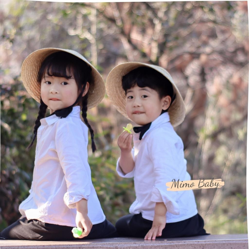 Nón cói đi biển phong cách hàn quốc cực xinh cho bé MH108 Mimo Baby