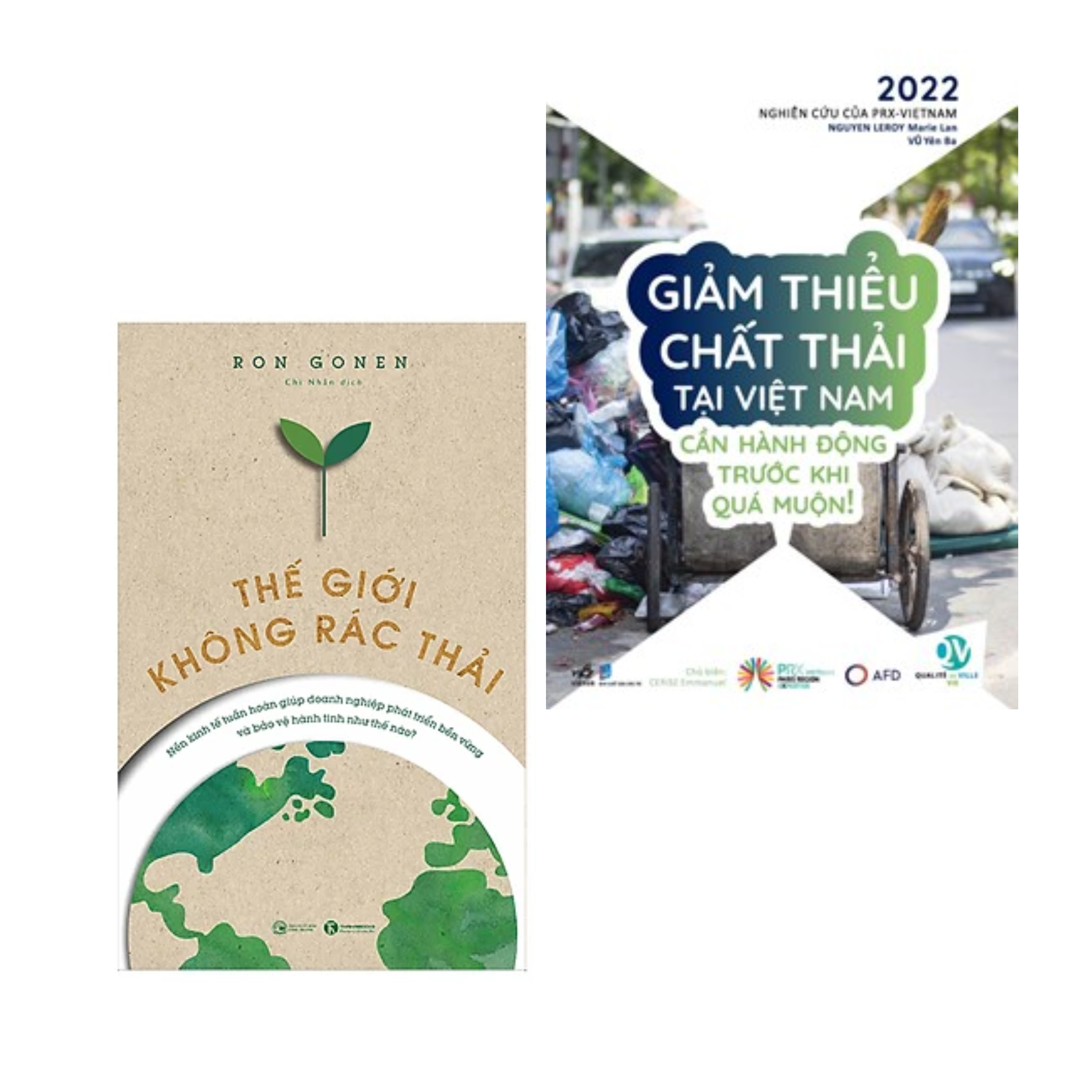 Combo 2Q Sách Bảo Vệ Môi Trường :  Thế Giới Không Rác Thải  + Giảm Thiểu Chất Thải Tại Việt Nam