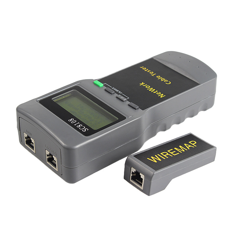 Thiết Bị Kiểm Tra Mạng LAN Không Dây SC8108 Hiển Thị Màn Hình LCD RJ45, 5E, 6E