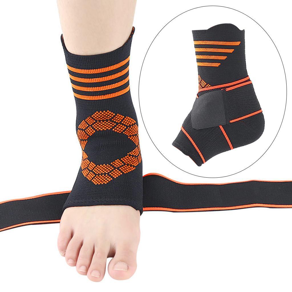 Ankle Support Brace Comfortable Washable Elastic Flexible Adjustable Compression Foot Wrap for Foot Protective ,Sports, Gym, Running, Cycling