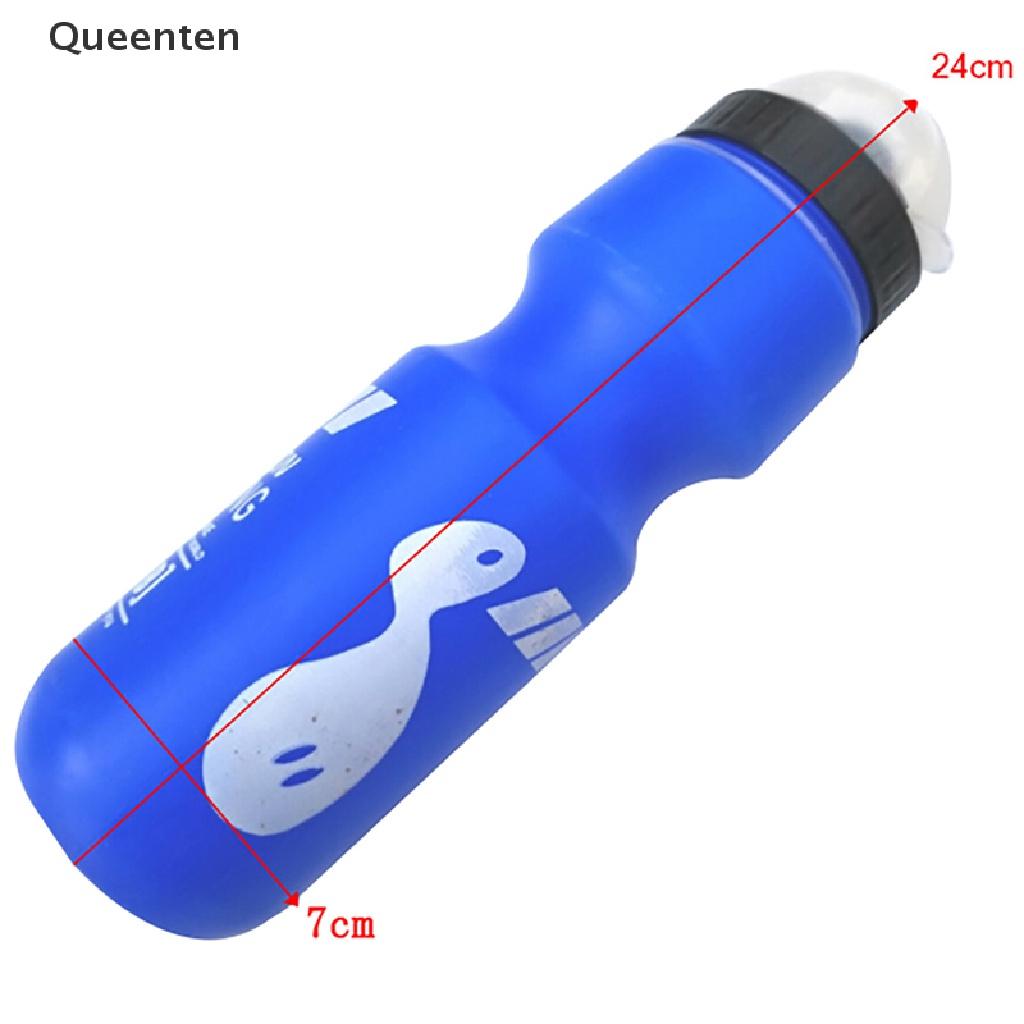 Queenten 750ml outdoor hiking bike bicycle cycling drink jug water bottle w/ dust cover QT