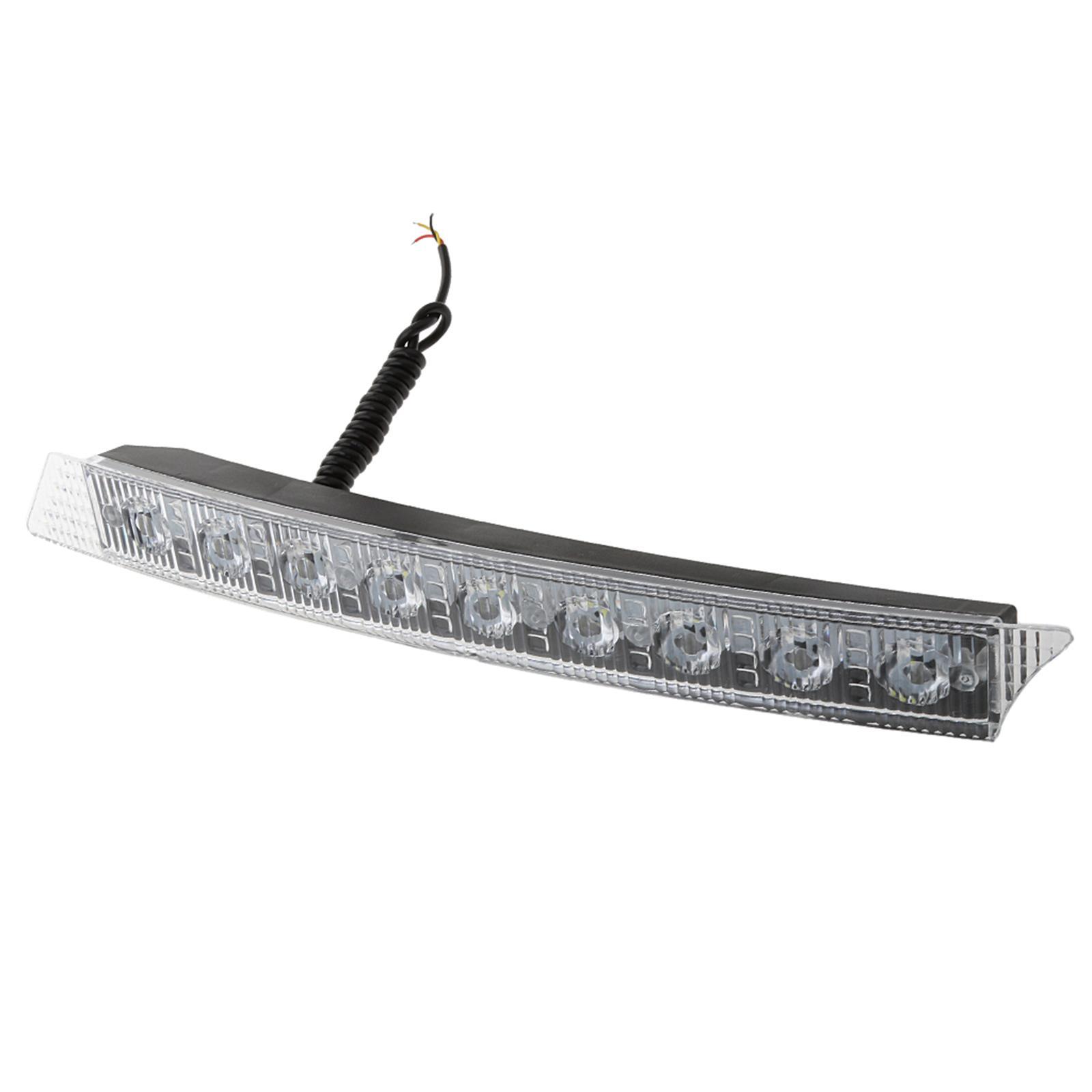 2x White&Amber LED Daytime Running Light for  C6 A6 S6 Q5 Q7  E90 E92