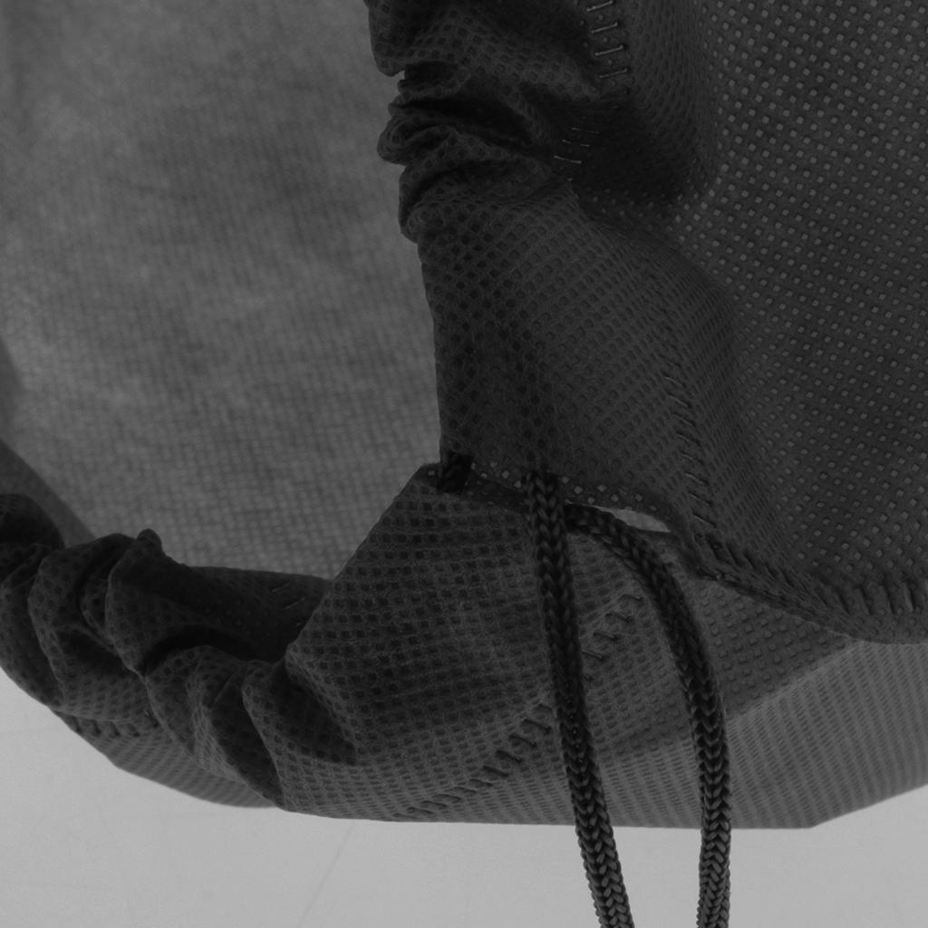 2X 12 Portable Drawstring Pouch Travel Storage Clothes Luggage Shoe Bag Black