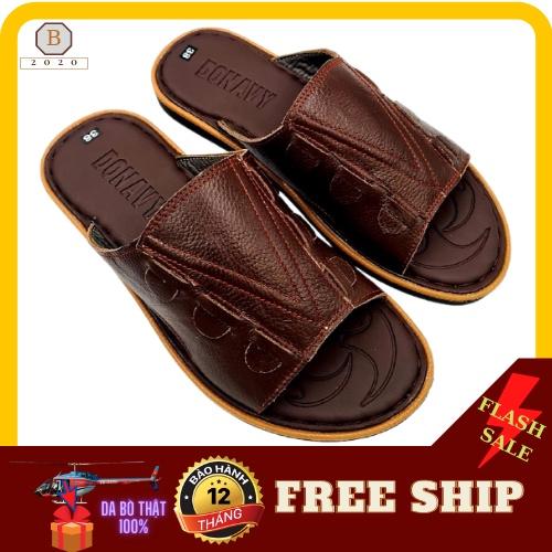 DÉP QUAI NGANG NAM DA BÒ KHÂU ĐẾ BAO CHẮC CHẮN BAO ÊM CHÂN