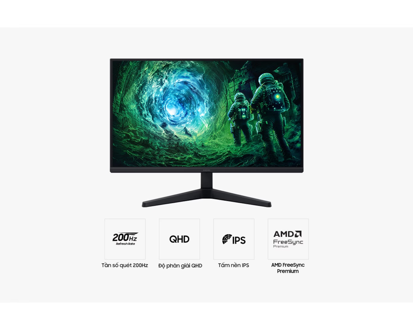 Màn Hình Gaming Samsung Odyssey G5 G53F LS27FG530EEXXV (27 Inch, IPS, QHD, 200Hz, 1ms) - Hàng chính hãng