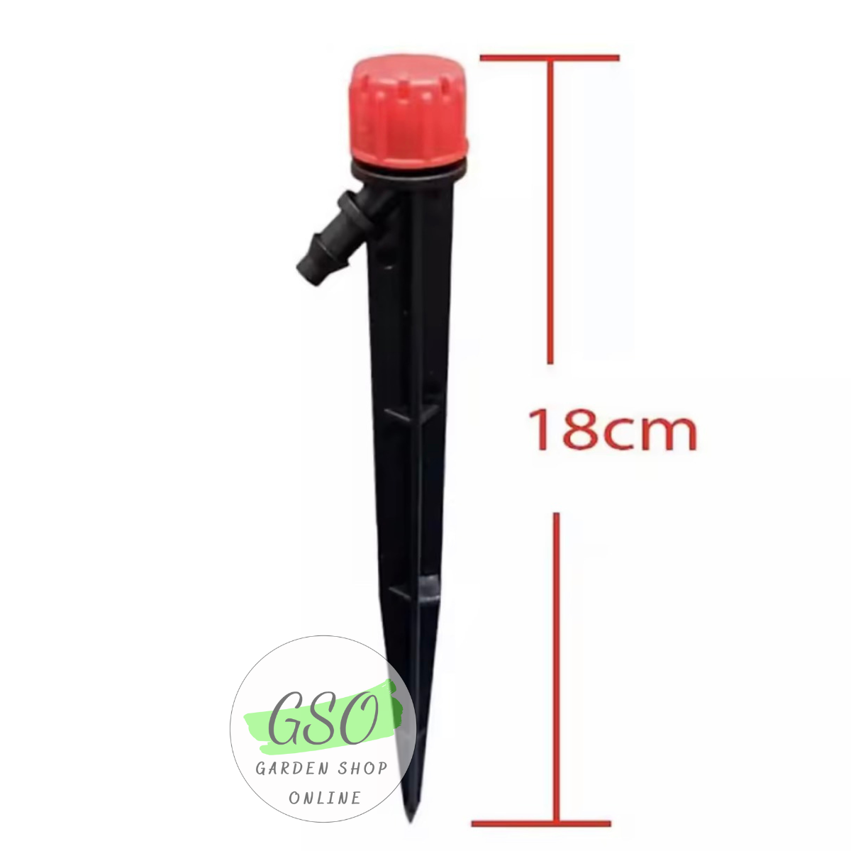 Béc tưới nhỏ giọt 8 tia que cắm 18cm, Điều chỉnh được lưu lượng nước