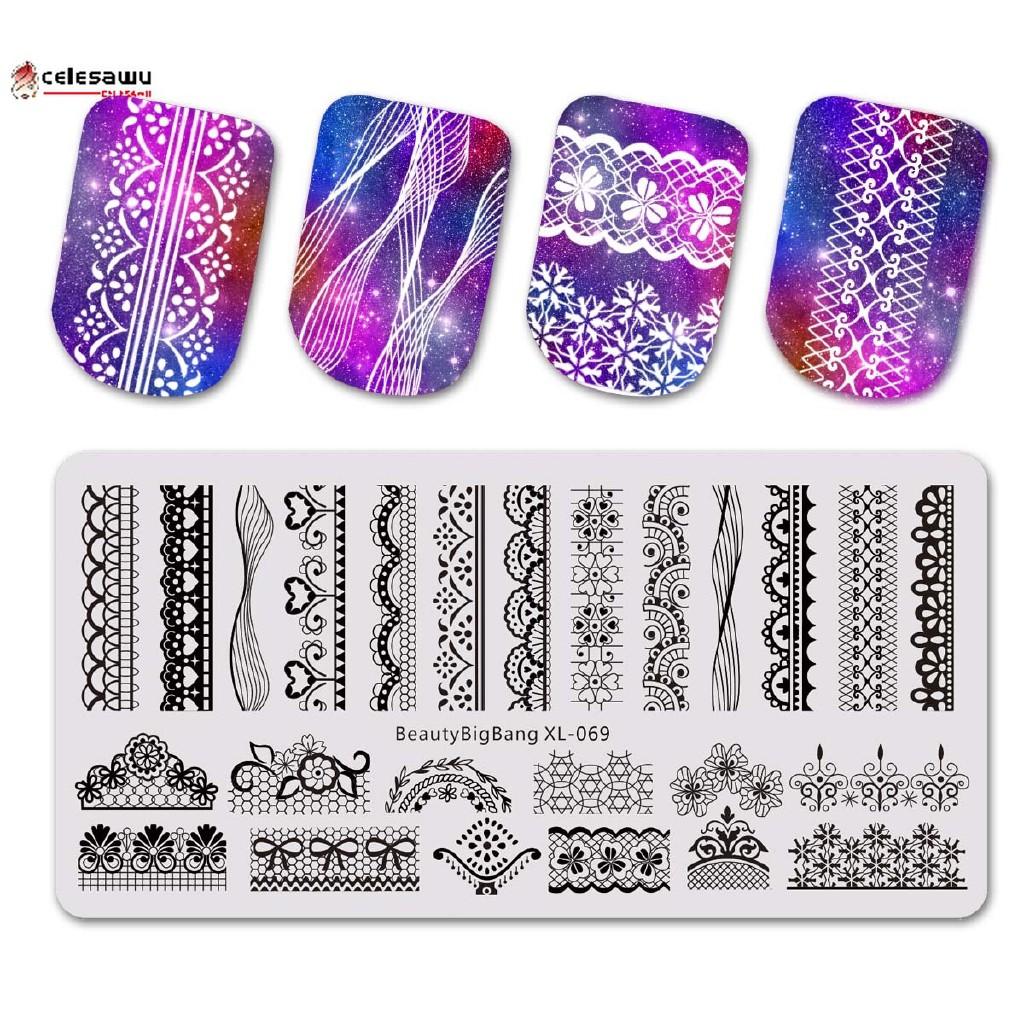 Miếng dán trang trí móng BEAUTYBIGBANG tạo họa tiết nghệ thuật