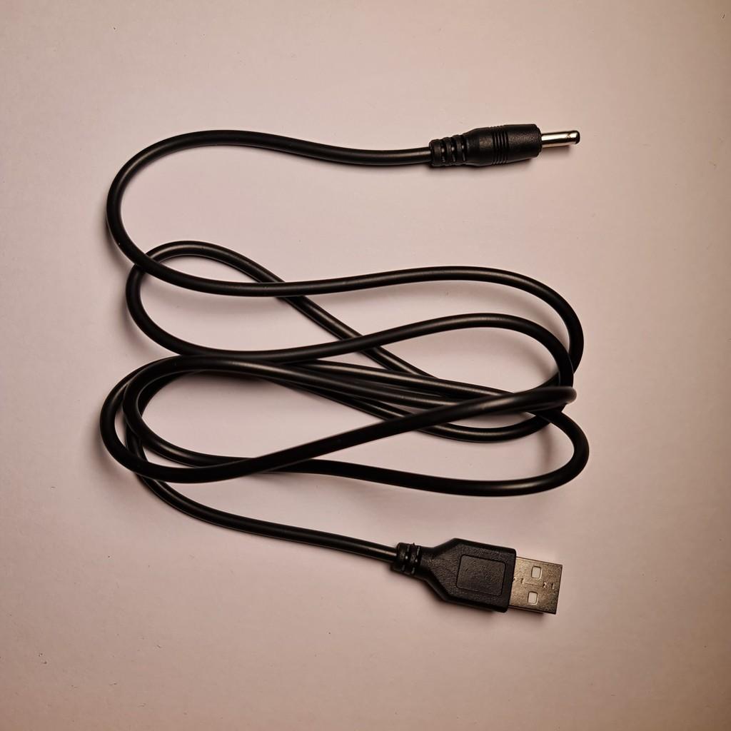 Dây nguồn USB ra đầu tròn loại tốt, chuẩn 3.5mm dài 120cm