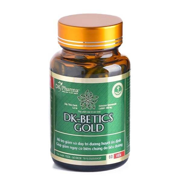 Viên uống tiểu đường DK Betics GOLD - Chiết xuất từ dây thìa canh lá to