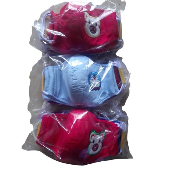 Lố 20 cái  Khẩu trang vải trẻ em, cho bé, từ 1 đến 4 tuổi.