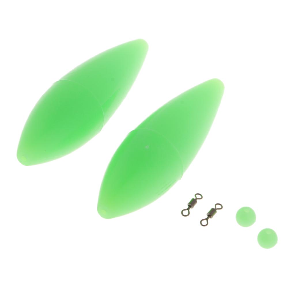 2pcs Bombarda Floats Carp Coarse Trout Bass Sea Lure Fishing Tackle 4.8g