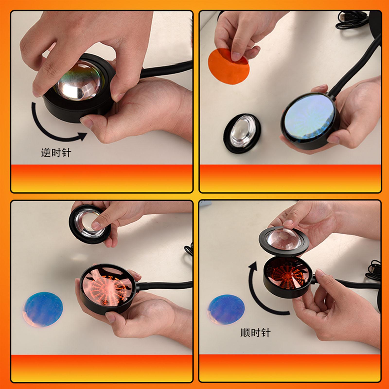 Smart Sunset Projector Projection Atmosphere LED Night Light