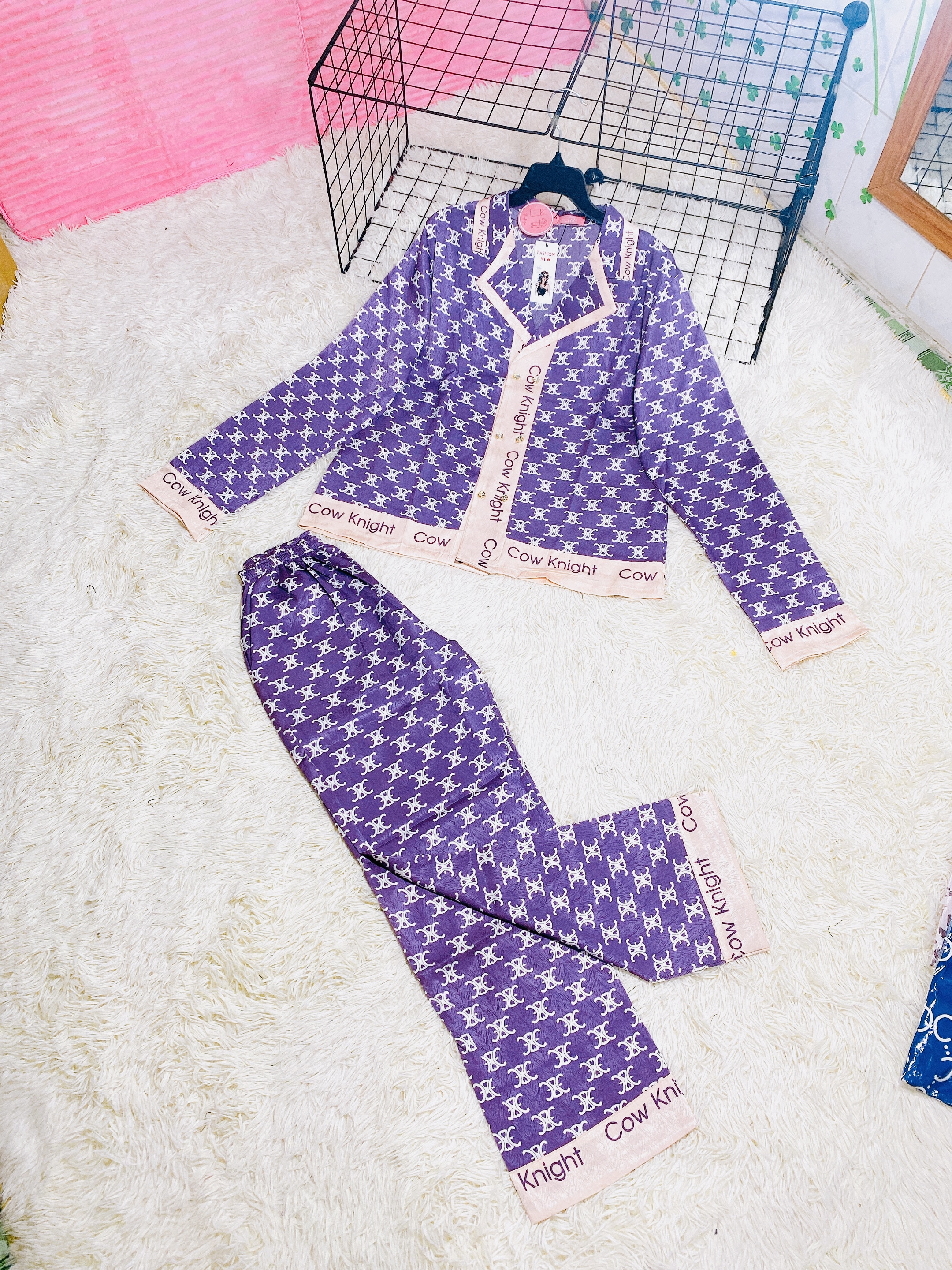 Sét bộ ngủ pyjama hoạ tiết sang chảnh size dưới 60kg