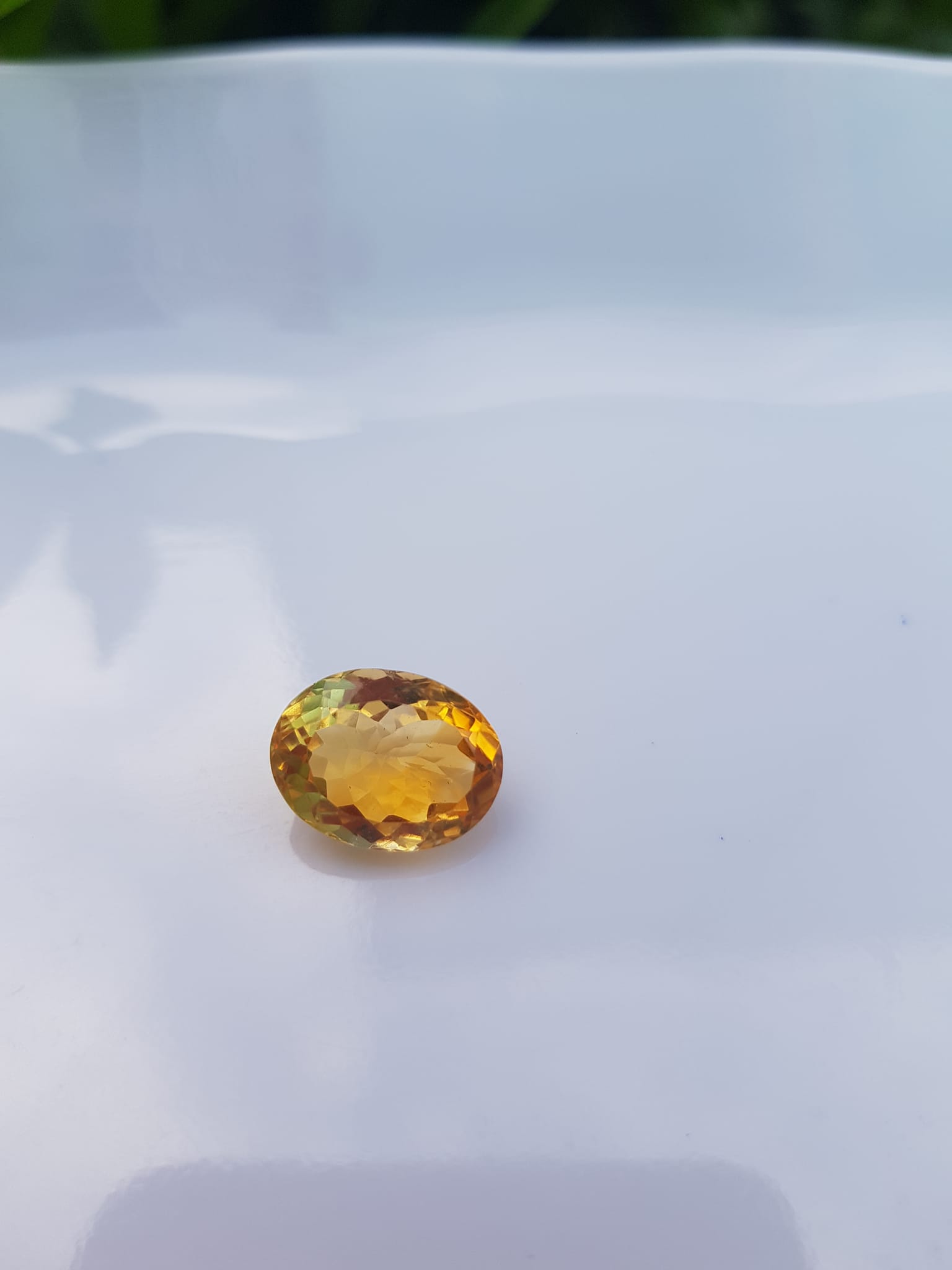 Mặt Nhẫn Oval Màu Vàng Đẹp như hoa  Đá Citrine tự nhiên  Size hạt 13mm x 9,8mm x 7mm ạ