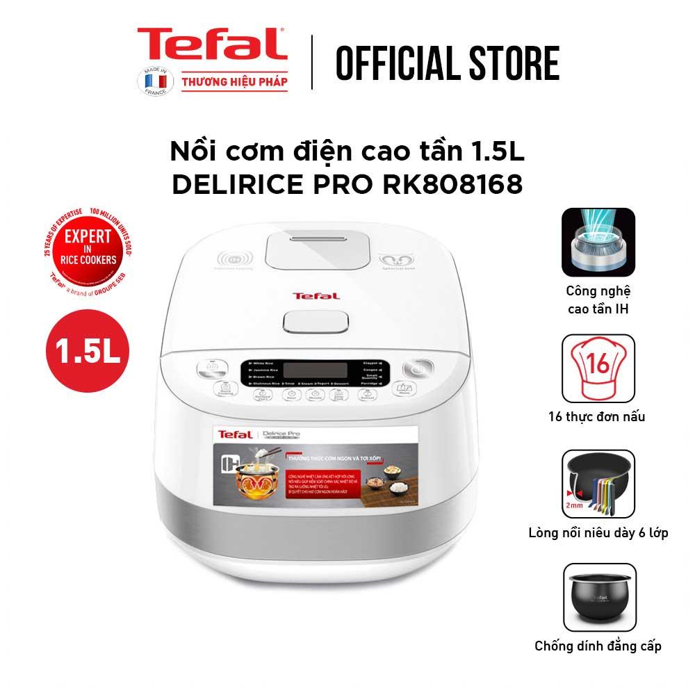 Nồi cơm điện tử cao tần Tefal RK808168 1.5L - 16 menu - BH 2 năm - Hàng Chính Hãng