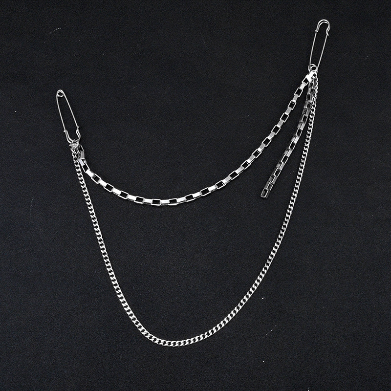 Xích đeo quần áo dạng kim băng basic