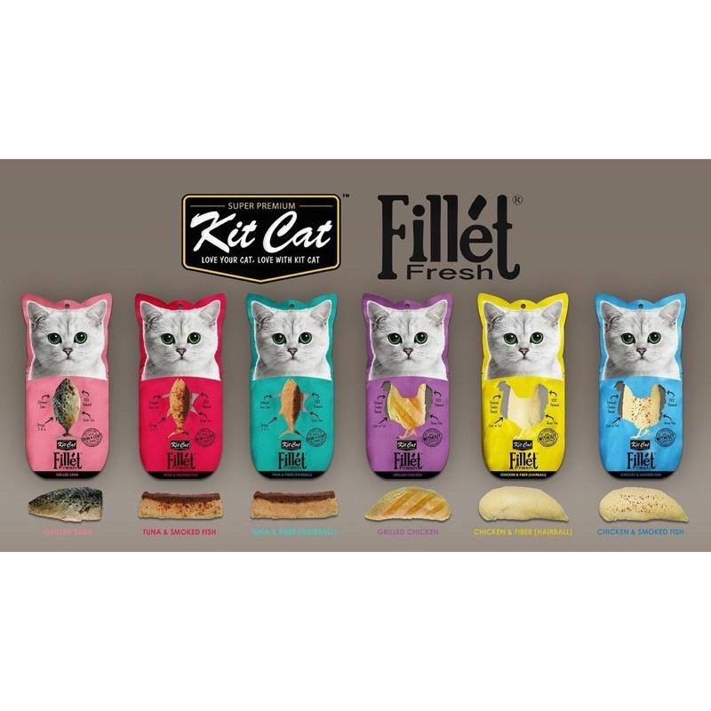 KitCat Fillét Fresh - Phi lê cá ngừ và Phi lê gà cho mèo