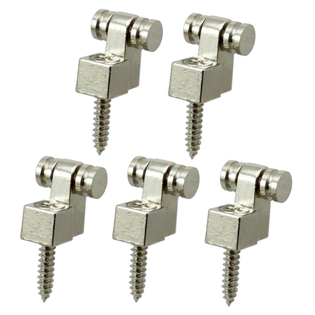 5pcs Silver Metal Roller String Trees Retainer for Musical Instruments Parts
