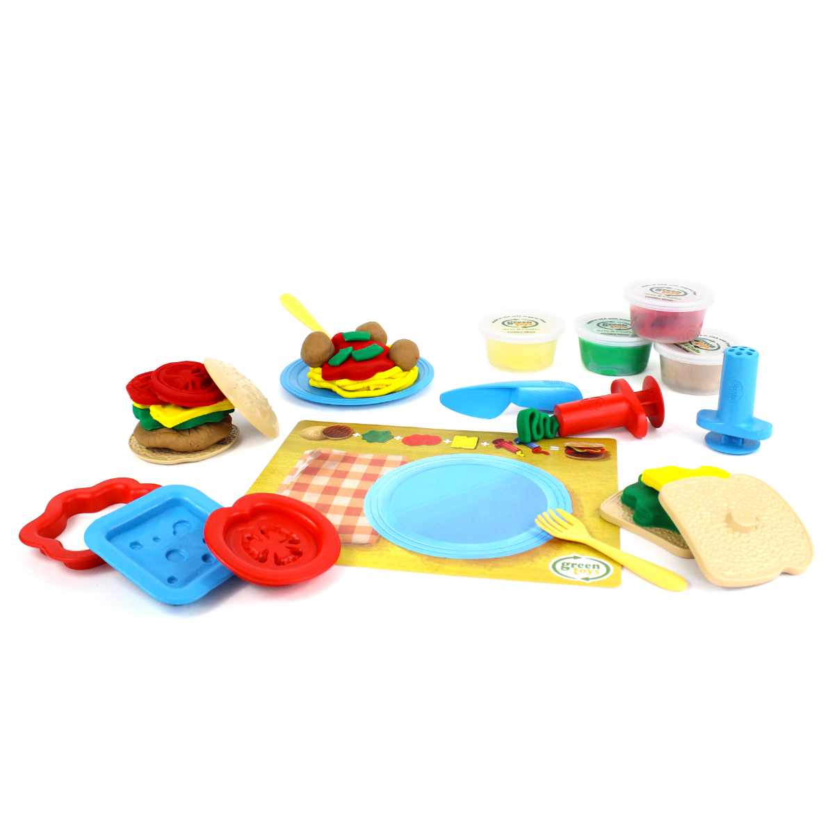 Bộ Đồ Chơi Bột Nặn Làm Món Ăn Green Toys Cho Bé Từ 2 Tuổi