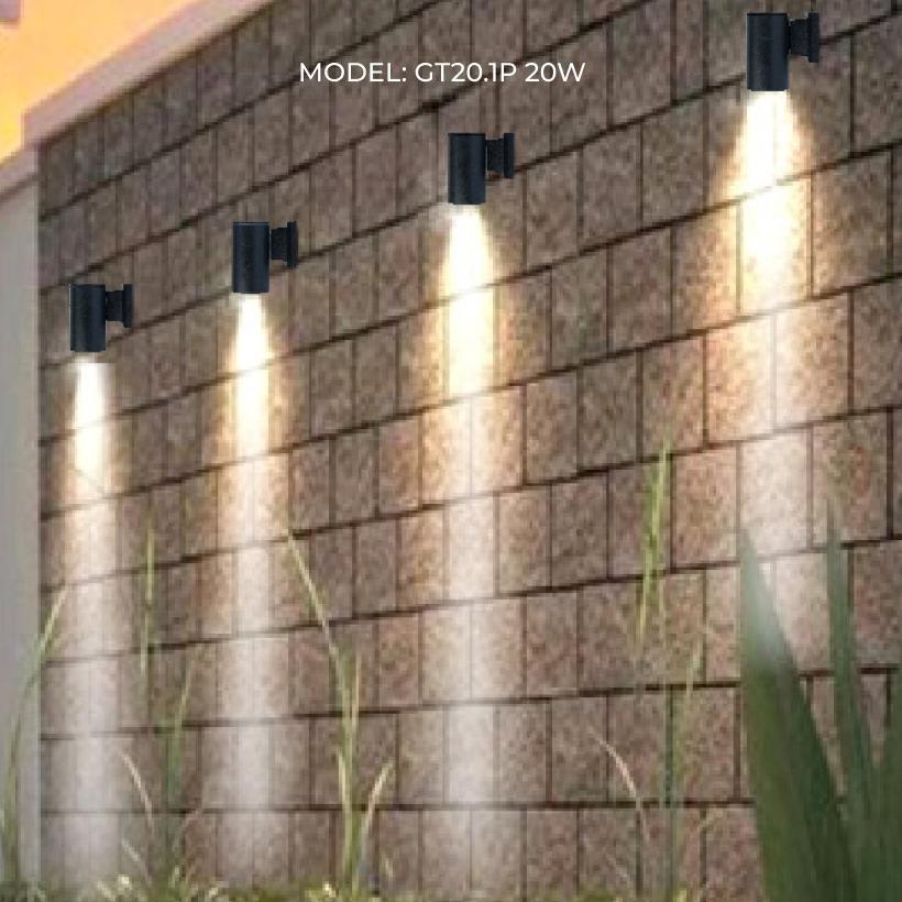 Đèn Hắt Tường Chống Nước Rạng Đông Treo Cầu Thang Ngoài Trời Gắn Tường Trang Trí 20w 30w IP65  Model GT20 - 30w (hắt 2 chiều)