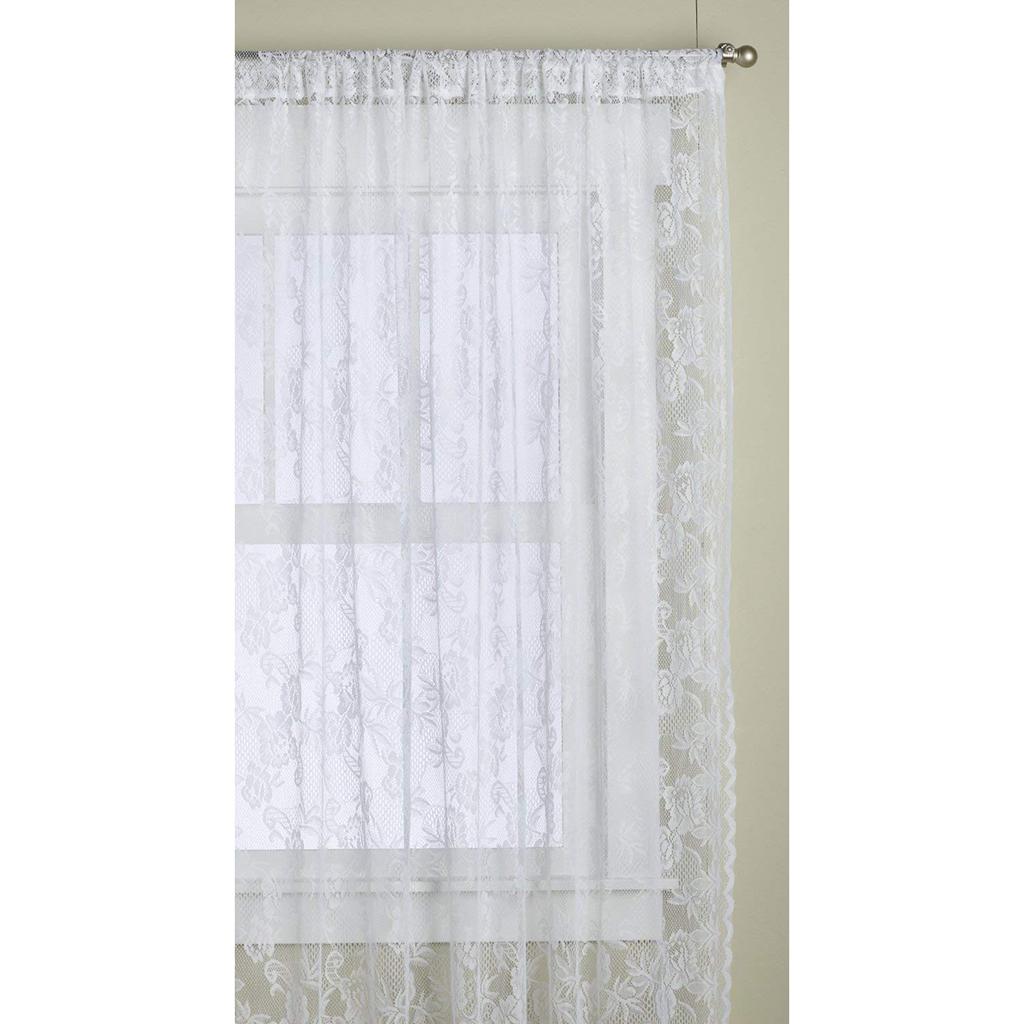 2 Piece Polyester Lace Window Curtain